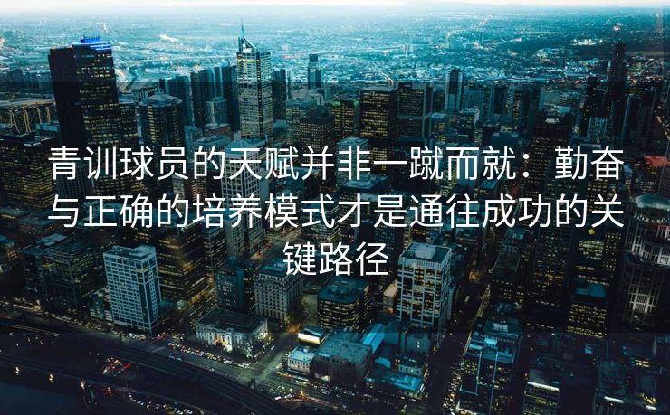 青训球员的天赋并非一蹴而就：勤奋与正确的培养模式才是通往成功的关键路径  第2张