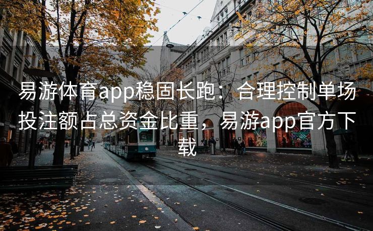 易游体育app稳固长跑：合理控制单场投注额占总资金比重，易游app官方下载  第2张